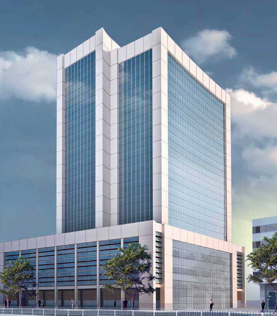 Oxford Tower 2B+G+3P+12 Floors Commercial Office on Plot # BB-A06-022 at Business Bay Dubai